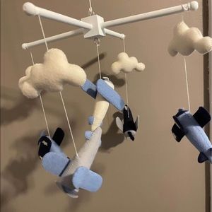 Baby airplane mobile